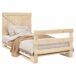 Estructura de cama individual para adultos Estructura de cama individual para adultos Natural