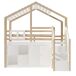 Cama alta para niños Cama alta para niños Natural/ Blanco
