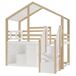 Cama alta para niños Cama alta para niños Natural/ Blanco