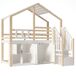 Cama alta para niños Cama alta para niños Natural/ Blanco