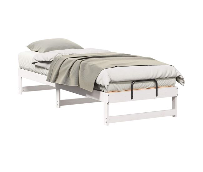 Estructura de cama individual para adultos - 90 x 210 cm madera de pino macizo