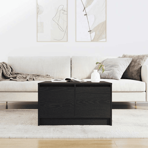 Mesa de Centro, Mesa baixa, com gavetas 70,5x70x40 cm carvalho preto