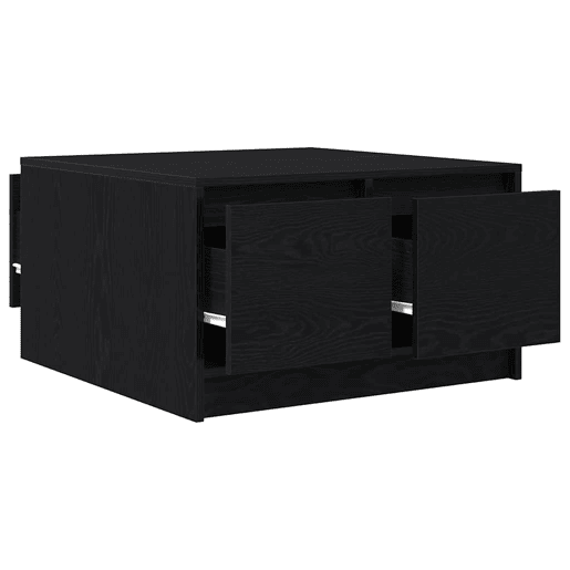 Mesa de Centro, Mesa baixa, com gavetas 70,5x70x40 cm carvalho preto