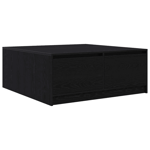 Mesa de Centro, Mesa baixa, com gavetas 100x100x40 cm carvalho preto