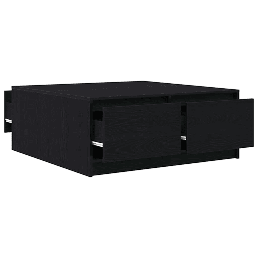 Mesa de Centro, Mesa baixa, com gavetas 100x100x40 cm carvalho preto