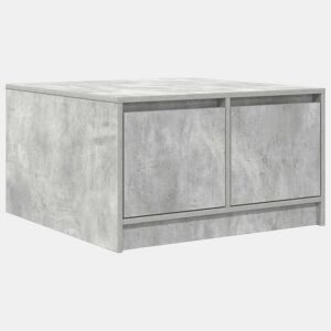 Mesa de Centro, Mesa baixa, com gavetas 70,5x70x40 cm cinzento-cimento