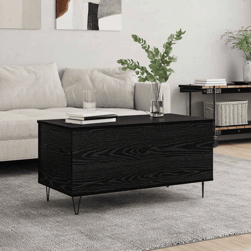 Mesa de Centro, Mesa baixa, Carvalho preto 90 x 44.5 x 45 cm