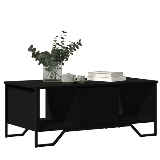 Mesa de Centro, Mesa baixa, 100x51x40 cm derivados de madeira preto