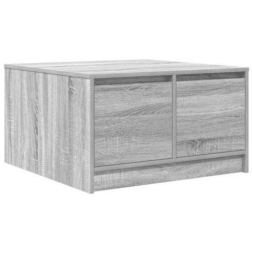 Mesa de Centro, Mesa baixa, com gavetas 70,5x70x40 cm sonoma cinzento