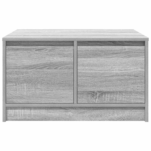 Mesa de Centro, Mesa baixa, com gavetas 70,5x70x40 cm sonoma cinzento