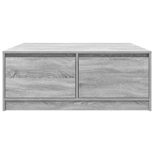 Mesa de Centro, Mesa baixa, com gavetas 100x100x40 cm sonoma cinzento