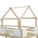 Cama alta para niños Cama alta para niños Natural/ Blanco