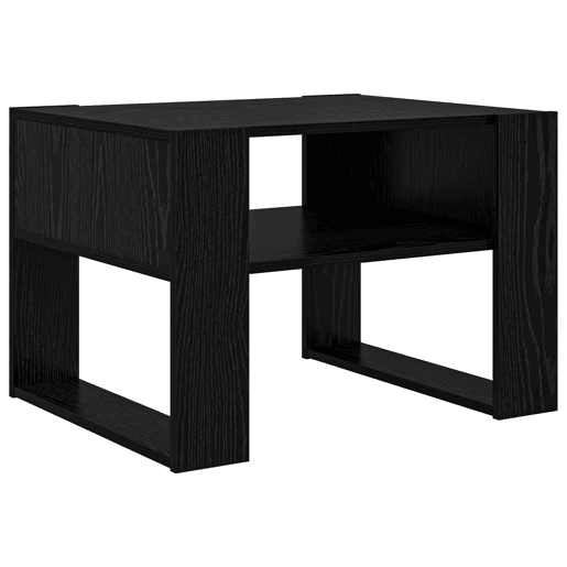 Mesa de Centro, Mesa baixa, com armazenamento Carvalho Preto 66 x 53 x 45 cm