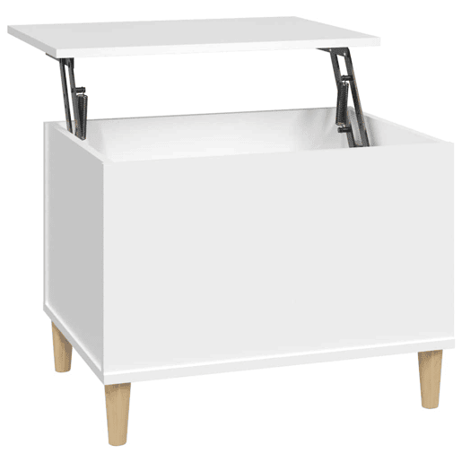 Mesa de Centro, Mesa baixa, 60x44,5x45 cm derivados de madeira branco