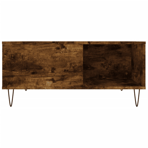 Mesa de Centro, Mesa baixa, 80x80x36,5 cm derivados madeira carvalho fumado