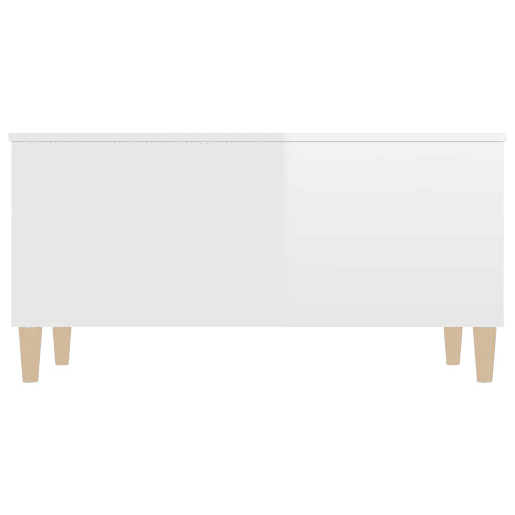 Mesa de Centro, Mesa baixa, 90x44,5x45 cm derivados de madeira branco brilhante