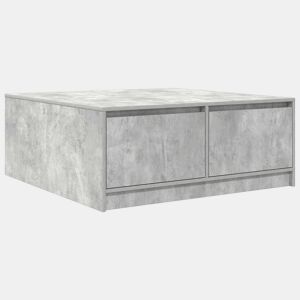 Mesa de Centro, Mesa baixa, com gavetas 100x100x40 cm cinzento-cimento
