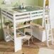 Cama alta para niños Cama alta para niños Natural/ Blanco