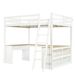 Cama alta para niños Cama alta para niños Natural/ Blanco