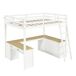 Cama alta para niños Cama alta para niños Natural/ Blanco