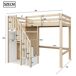 Cama alta para niños Cama alta para niños Natural
