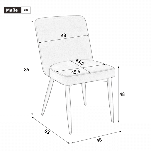 Cadeiras de sala de jantar 4 unidades - confortáveis e respiráveis, estilo moderno, veludo - azul escuro