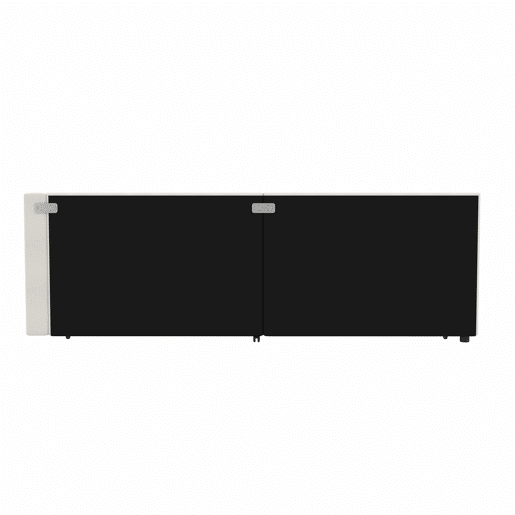 Cama Daybett 90x200cm - Sofá-cama, compartimento de arrumação, USB+Tipo C, controlo remoto para luz LED, cama extensível, linho, bege