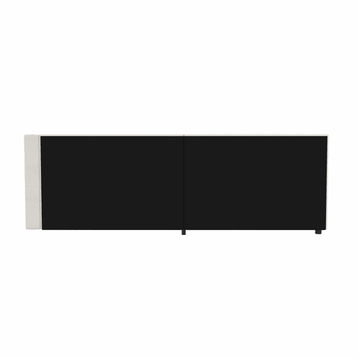 Cama de dia 90x200cm - Sofá-cama, compartimento de arrumação, USB + Tipo C, comando remoto para luz ambiente LED, com duas gavetas, com estrado (sem colchão) - Bege