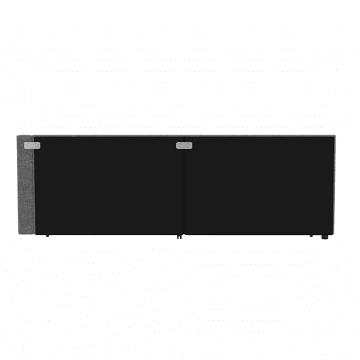 Cama Daybett 90x200cm - Sofá-cama, com compartimento, USB+Tipo C, controlo remoto para luz LED, cama extraível, com estrado, linho, cinzento