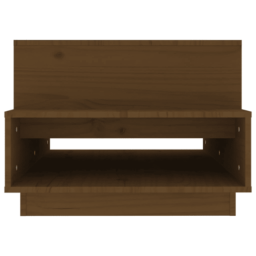 Mesa de Centro, Mesa baixa, 80x55x40,5 cm madeira pinho maciça castanho-mel