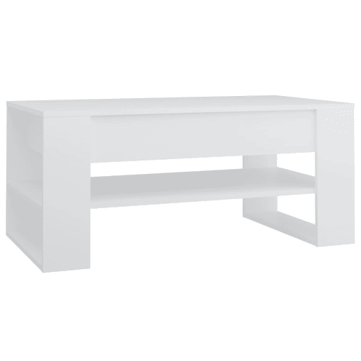 Mesa de Centro, Mesa baixa, 102x55x45 cm madeira processada branco