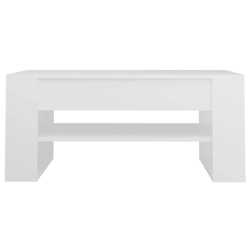 Mesa de Centro, Mesa baixa, 102x55x45 cm madeira processada branco