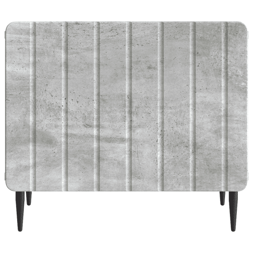 Mesa de Centro, Mesa baixa, com gaveta Cinzento Cimento 49 x 50 x 42 cm