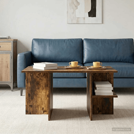 Mesa de Centro, Mesa baixa, Carvalho Fumado 87 x 50 x 45 cm