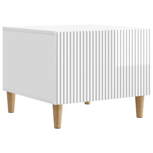 Mesa de Centro, Mesa baixa, com gaveta Branco Brilhante 49 x 50 x 40 cm