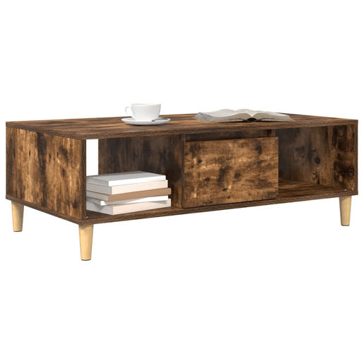 Mesa de Centro, Mesa baixa, Carvalho Defumado 102 x 55 x 35 cm