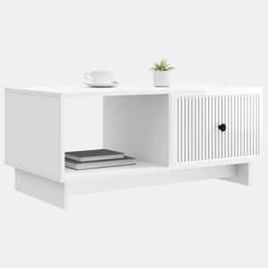 Mesa de Centro, Mesa baixa, Branco Brilhante 90 x 50 x 40 cm