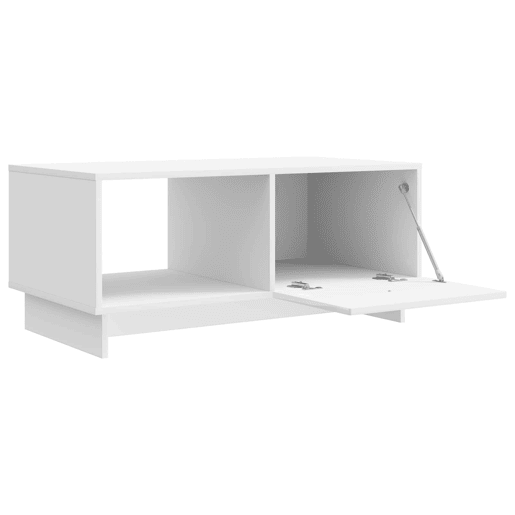 Mesa de Centro, Mesa baixa, Branco Brilhante 90 x 50 x 40 cm