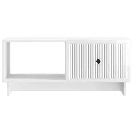 Mesa de Centro, Mesa baixa, Branco Brilhante 90 x 50 x 40 cm