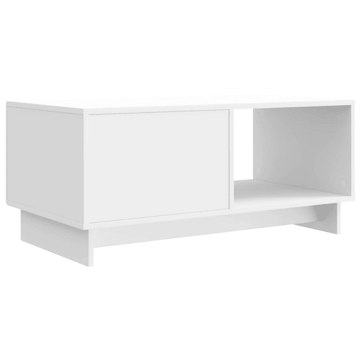 Mesa de Centro, Mesa baixa, Branco Brilhante 90 x 50 x 40 cm