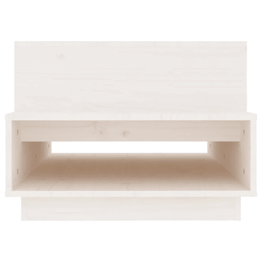 Mesa de Centro, Mesa baixa, 80x55x40,5 cm madeira de pinho maciça branco