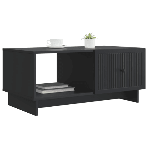 Mesa de Centro, Mesa baixa, Preto 90 x 50 x 40 cm Derivados de Madeira