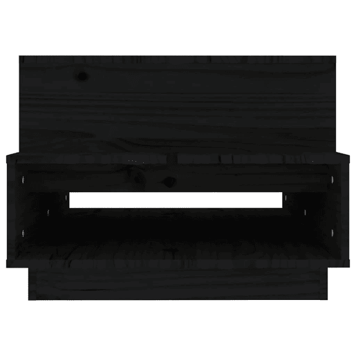 Mesa de Centro, Mesa baixa, 80x55x40,5 cm madeira de pinho maciça preto