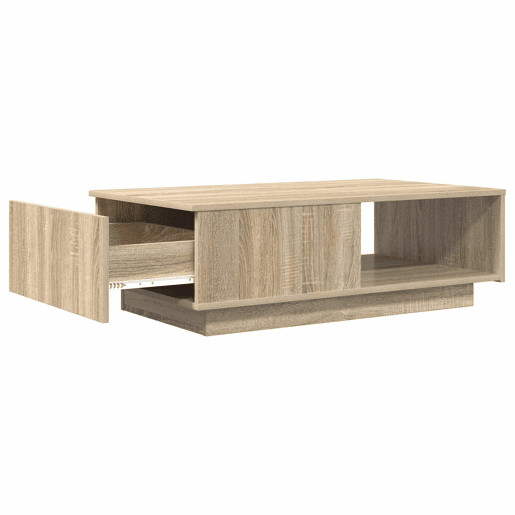 Mesa de Centro, Mesa baixa, com gaveta Carvalho Sonoma 95 x 55 x 31 cm