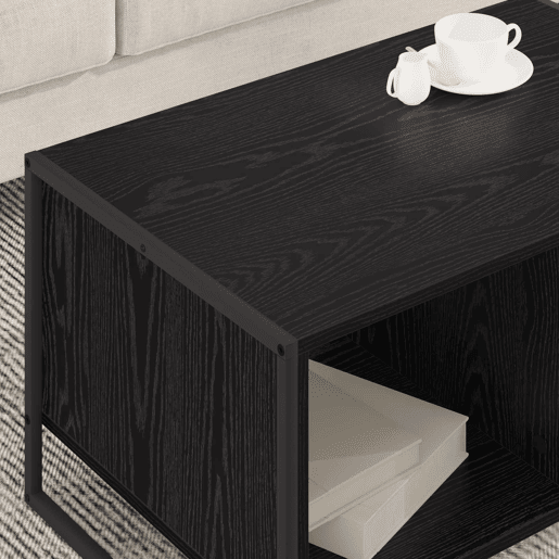 Mesa de Centro, Mesa baixa, Carvalho Preto 80 x 50 x 40 cm
