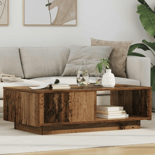 Mesa de Centro, Mesa baixa, com gaveta Madeira antiga 95 x 55 x 31 cm