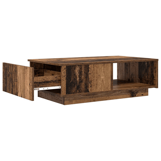 Mesa de Centro, Mesa baixa, com gaveta Madeira antiga 95 x 55 x 31 cm