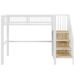 Cama alta para niños 95x255 Cama alta para niños 95x255 Blanco
