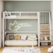 Cama alta para niños 95x255 Cama alta para niños 95x255 Blanco
