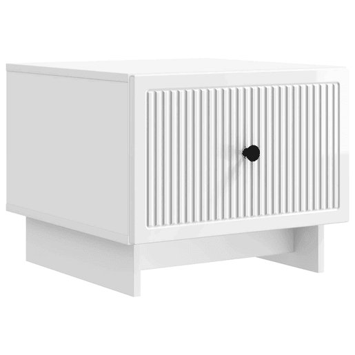 Mesa de Centro, Mesa baixa, com gaveta Branco Brilhante 49 x 50 x 40 cm